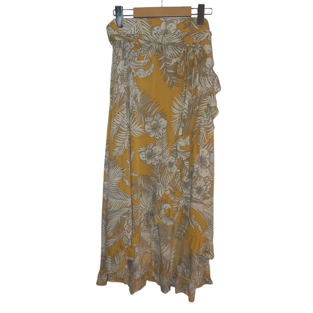 Solitaire XL yellow wrap skirt